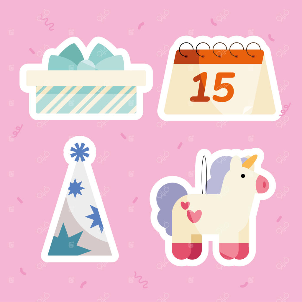 چهار نماد جشن تولد