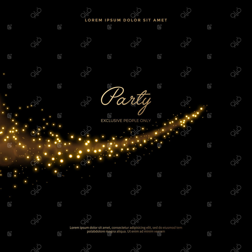 پس‌زمینه انتزاعی با درخشندگی طلایی