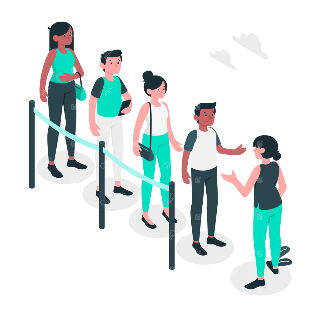 تصویرسازی مفهوم صف