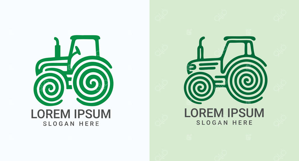 لوگوی شیک تراکتور سبز