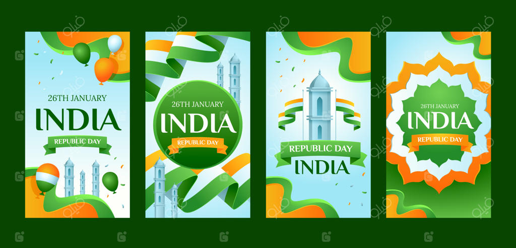 مجموعه استوری اینستاگرام برای جشن روز جمهوری هند