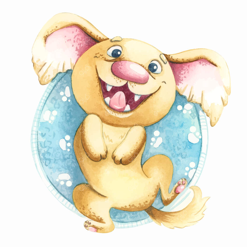 سگ شاد و خندانی که وارونه روی فرش خوابیده است