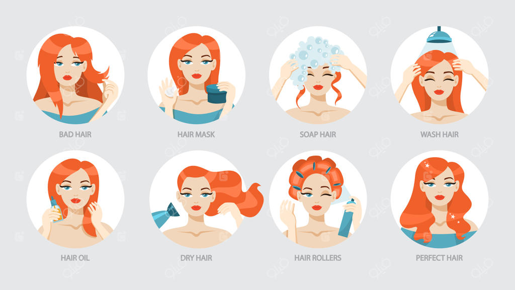 دستورالعمل نگهداری از موهای شما.