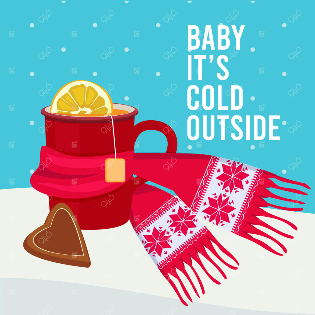 پس‌زمینه نوشیدنی داغ: تصویر کارتونی فنجان قهوه یا چای گرم