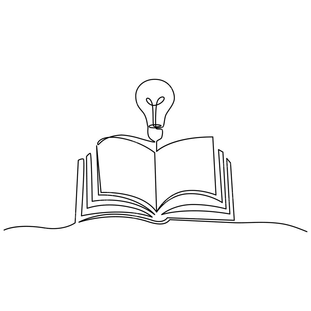 کتاب طراحی خطی پیوسته با صفحات - تصویرسازی وکتور - لوازم آموزشی بازگشت به مدرسه