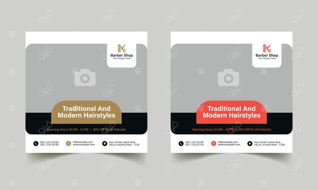 قالب پست شبکه‌های اجتماعی برای آرایشگاه و سالن زیبایی | طراحی بنر وب برای کسب‌و‌کار اسپا و زیبایی