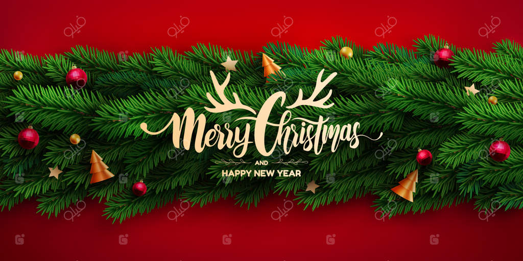 پوستر یا بنر کریسمس مبارک