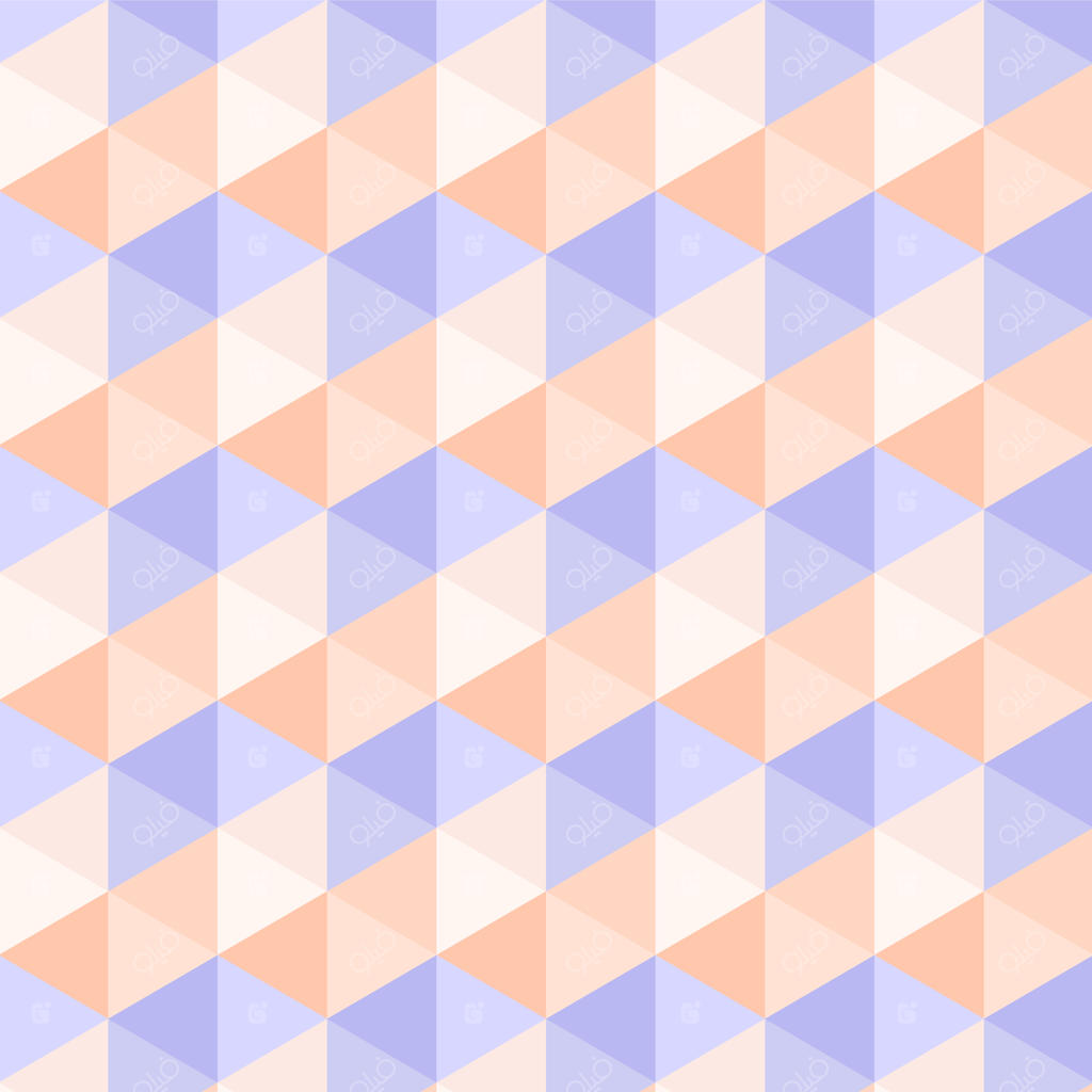 طرح انتزاعی مثلث با رنگ‌های پاستلی بی‌نهایت روان و هموار