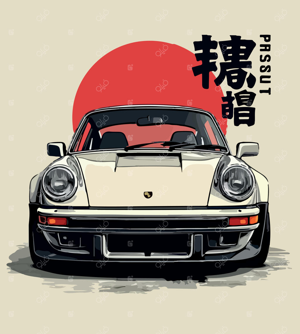 ماشینی با نام شرکت بر روی آن