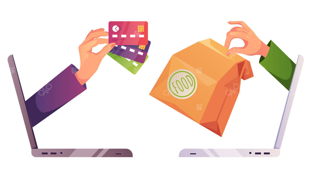 سفارش آنلاین مواد غذایی فست فود از طریق لپ‌تاپ و اینترنت: یک مفهوم نوین