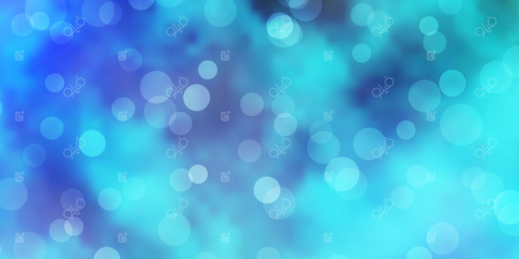 پترن وکتور آبی کمرنگ با دایره‌ها.