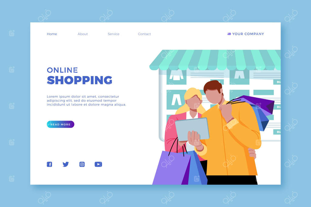 خرید آنلاین - صفحه فرود