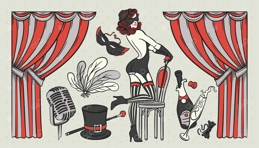 مجموعه‌ای از تصاویر با تم کاباره