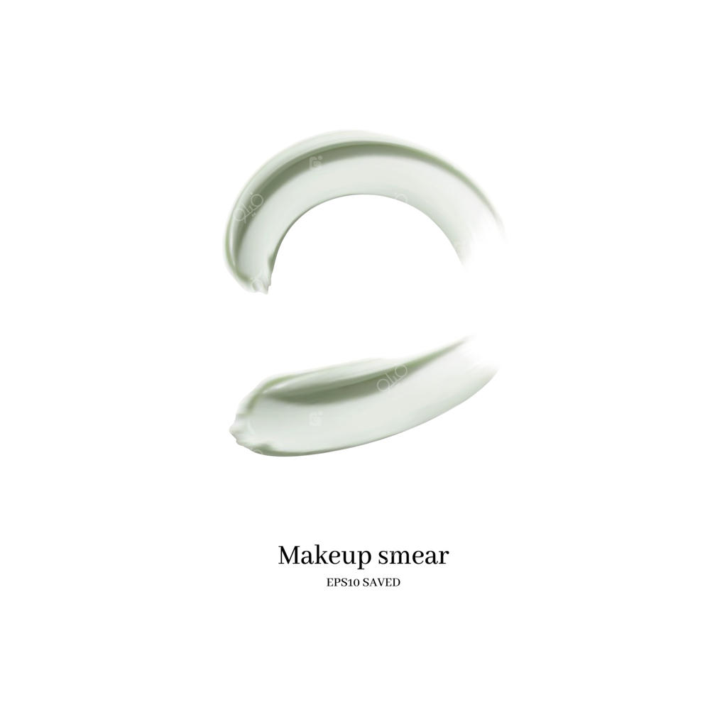 لکه کرم آرایشی روی زمینه سفید جدا شده.