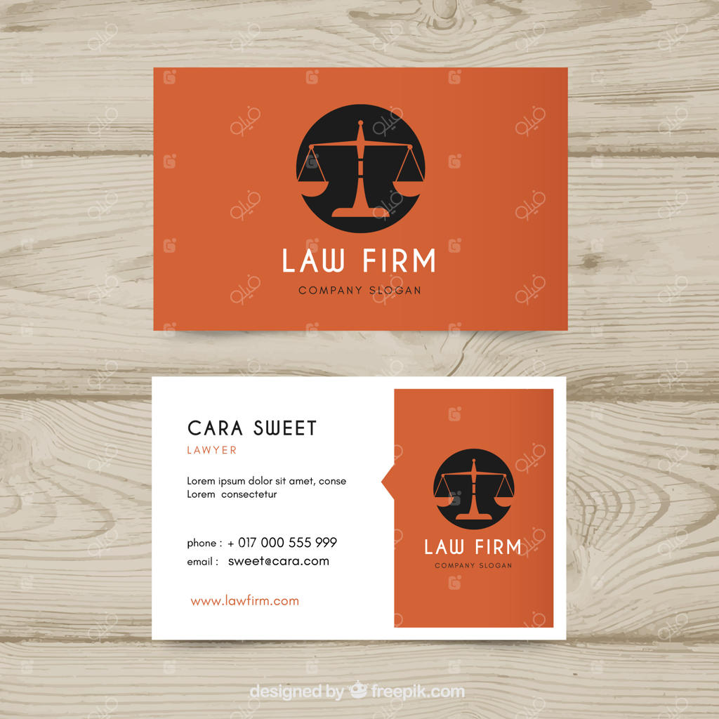 قالب کارت وکالت