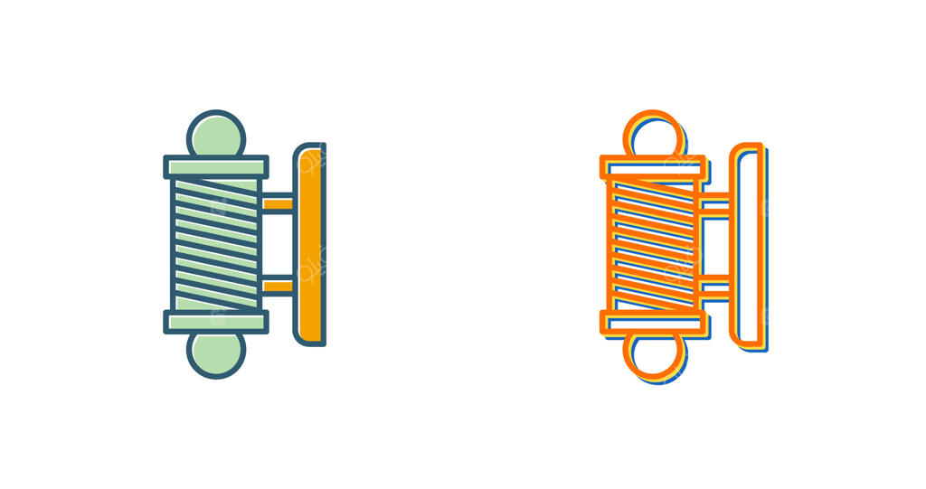 آیکون وکتور ستون آرایشگاه