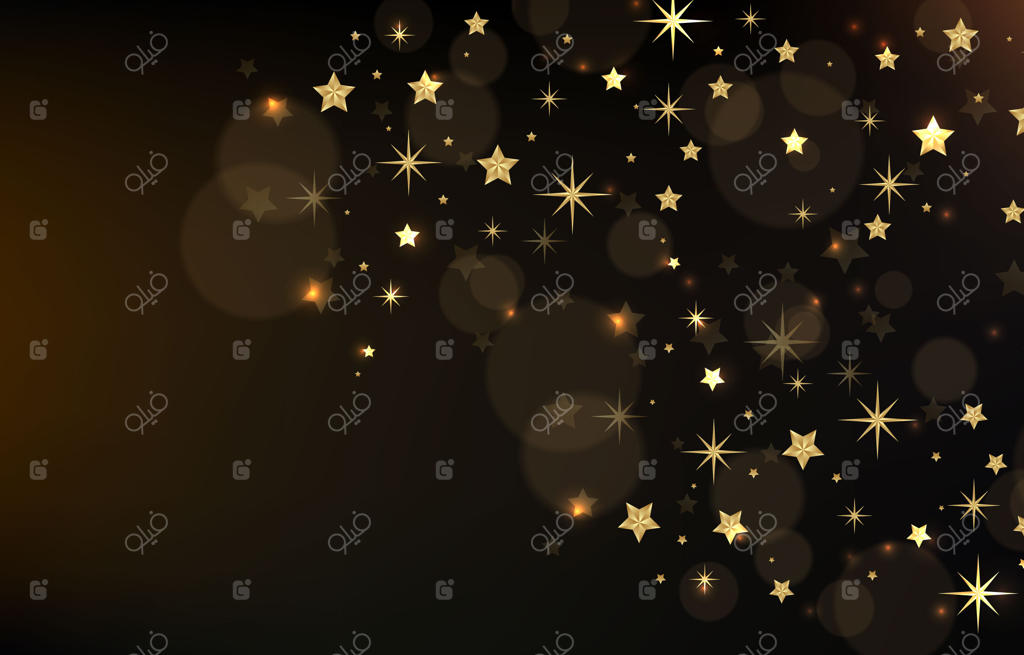 جمعی از ستارگان در آسمان شب