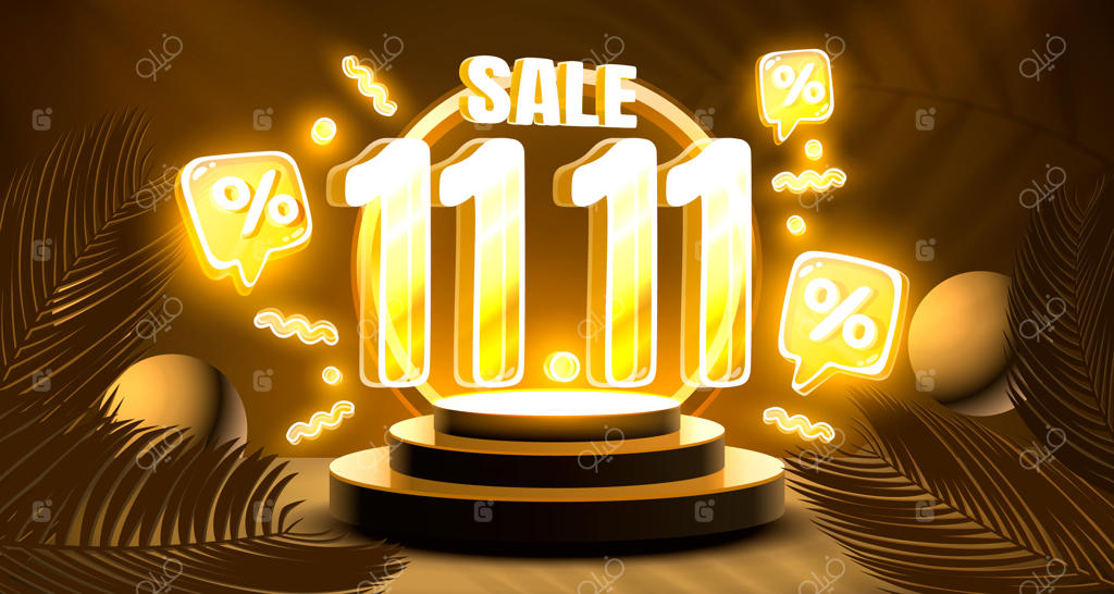 پوستر بازاریابی ویژه روز خرید ۱۱/۱۱ وکتور