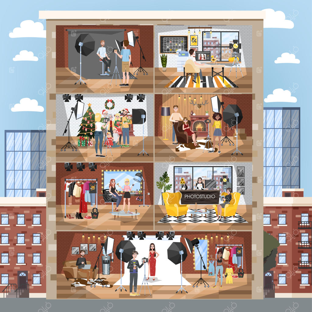 عکاسی افراد در آتلیه برای ثبت خاطرات