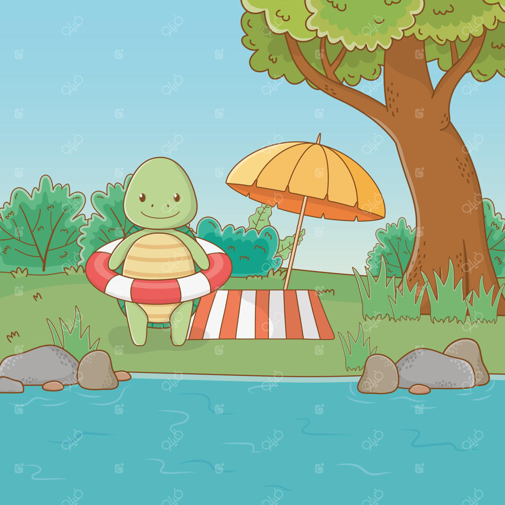 لاک‌پشت در جنگل