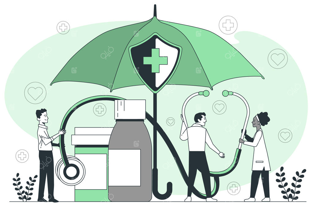 تصویرسازی مفهوم سلامت عمومی