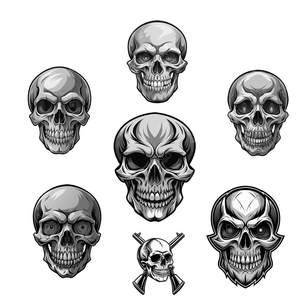 طرح وکتور جمجمه
