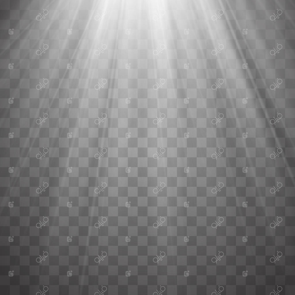 اثر ویژه لنز درخشش نور خورشید - تصویر وکتور