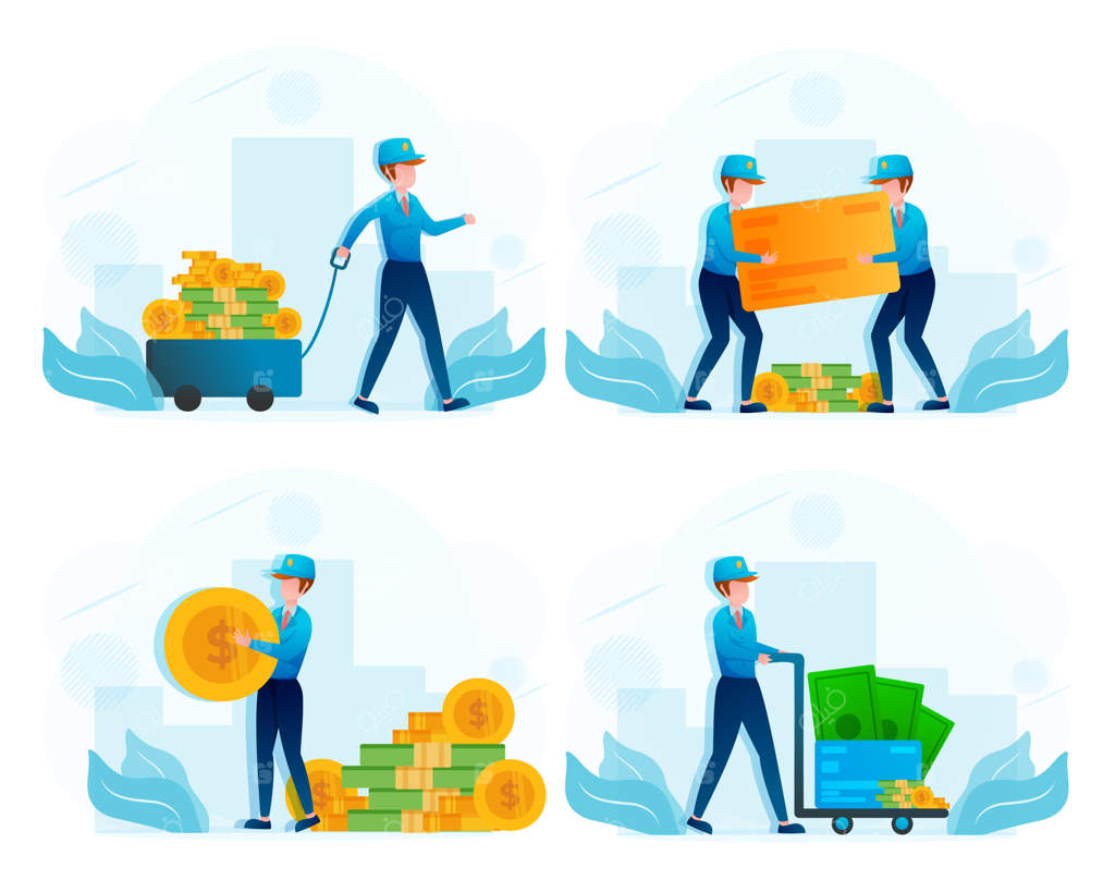 مجموعه شغل‌های حمل پول برای بانک‌ها