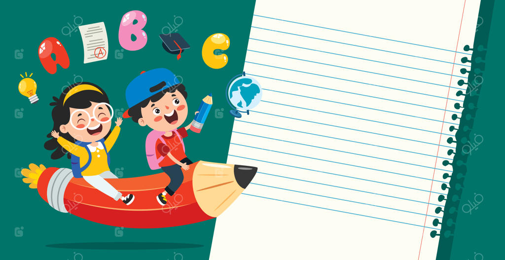 کاغذهای یادداشت سفید برای آموزش کودکان