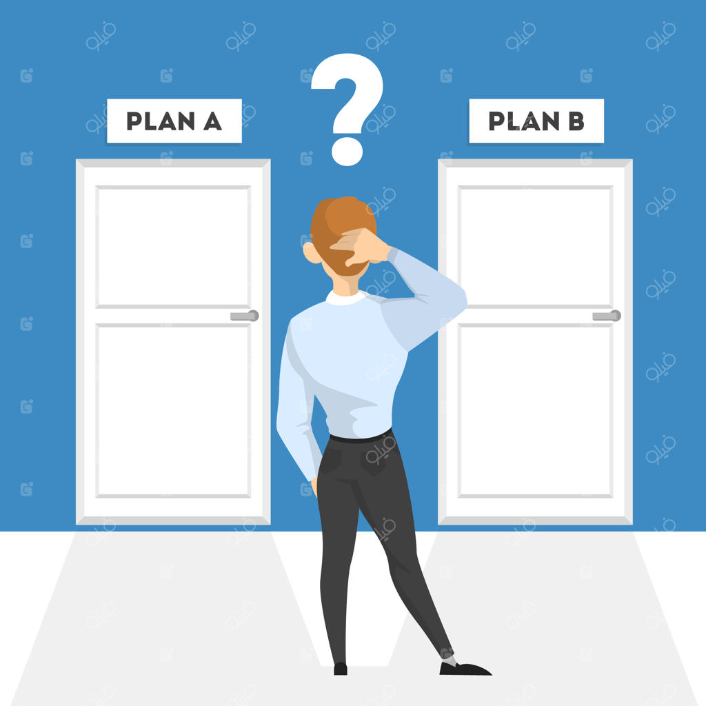 تاجر در لباس رسمی مسیر را انتخاب می‌کند