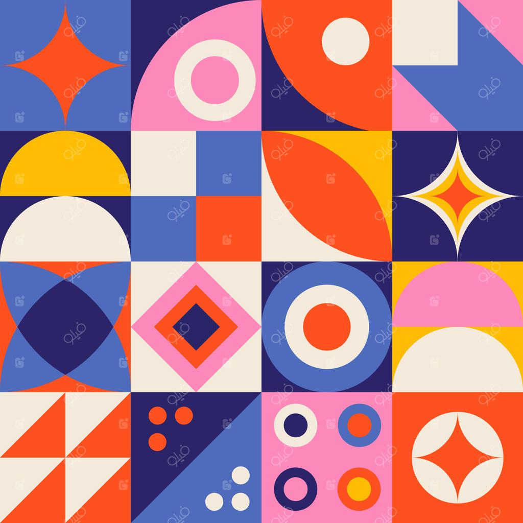 پس‌زمینه هندسی تخت