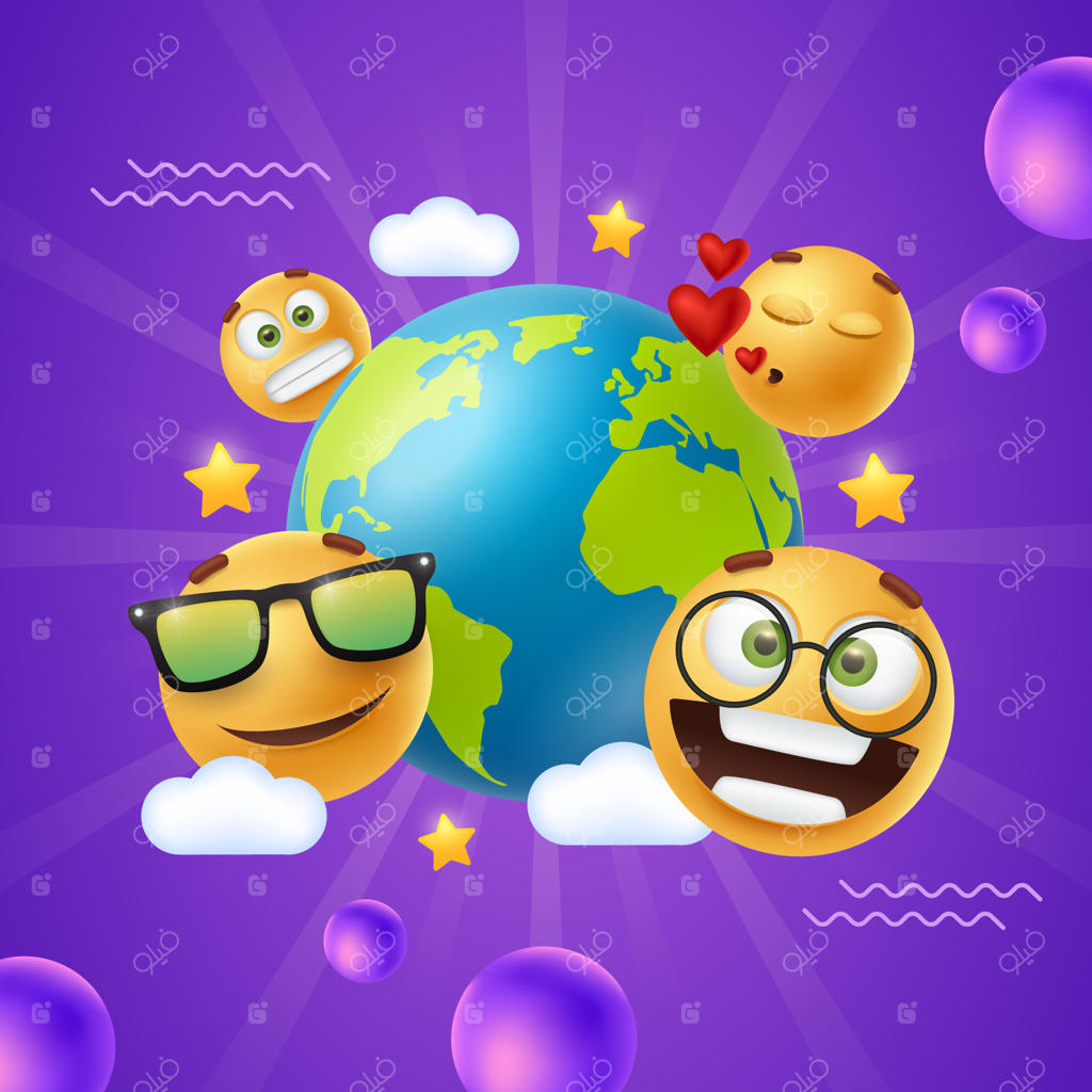 تصویرسازی واقع‌گرایانه برای روز جهانی ایموجی