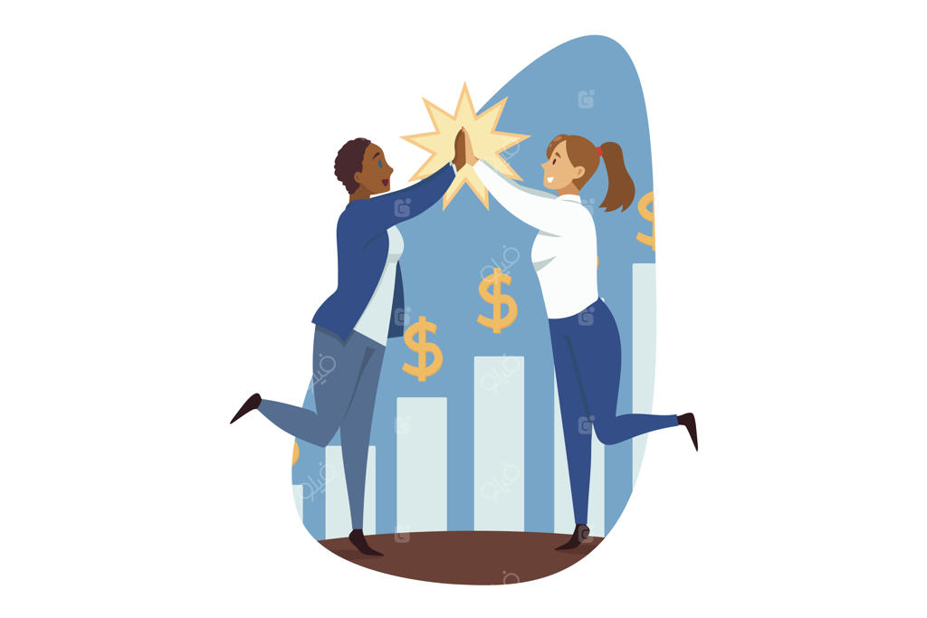 تصویر موفقیت در دستیابی به اهداف و پیروزی