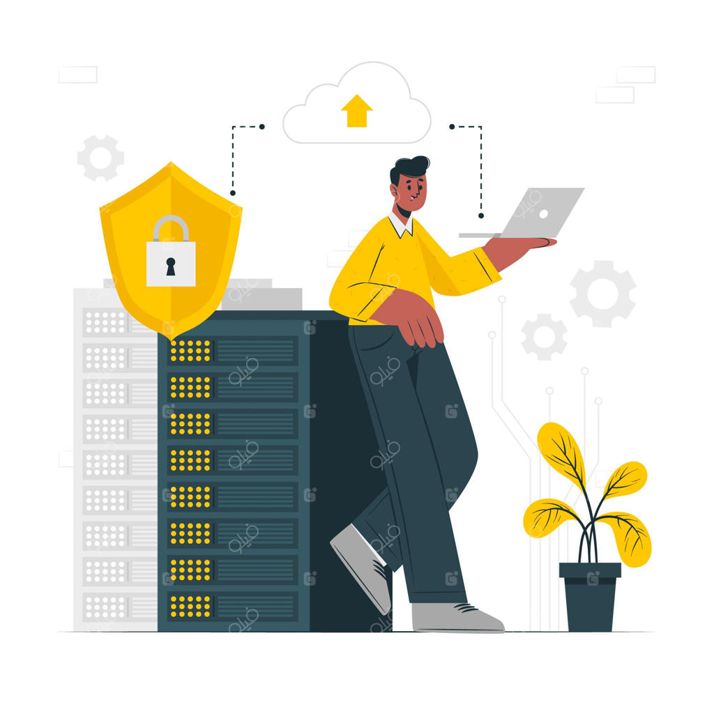 تصویرسازی مفهومی سرور امن