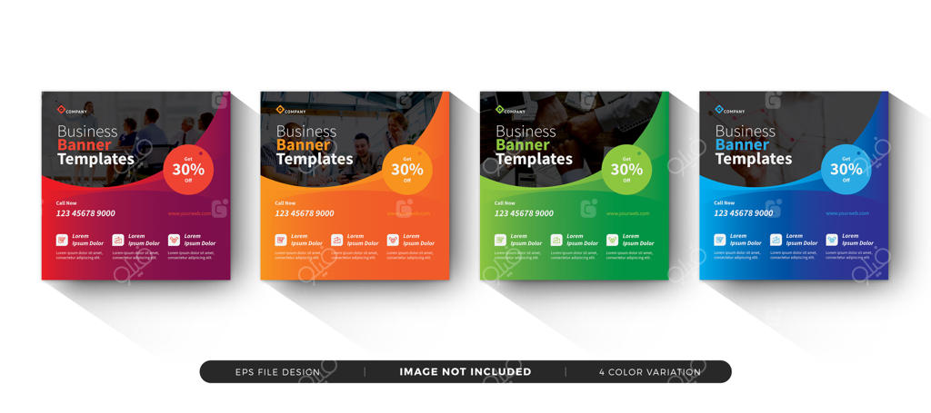 قالب بنر تبلیغاتی برای شبکه‌های اجتماعی