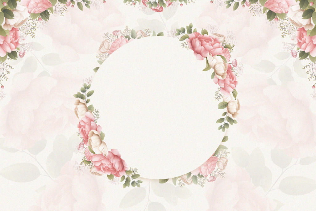 پس‌زمینه آبرنگی گل رز