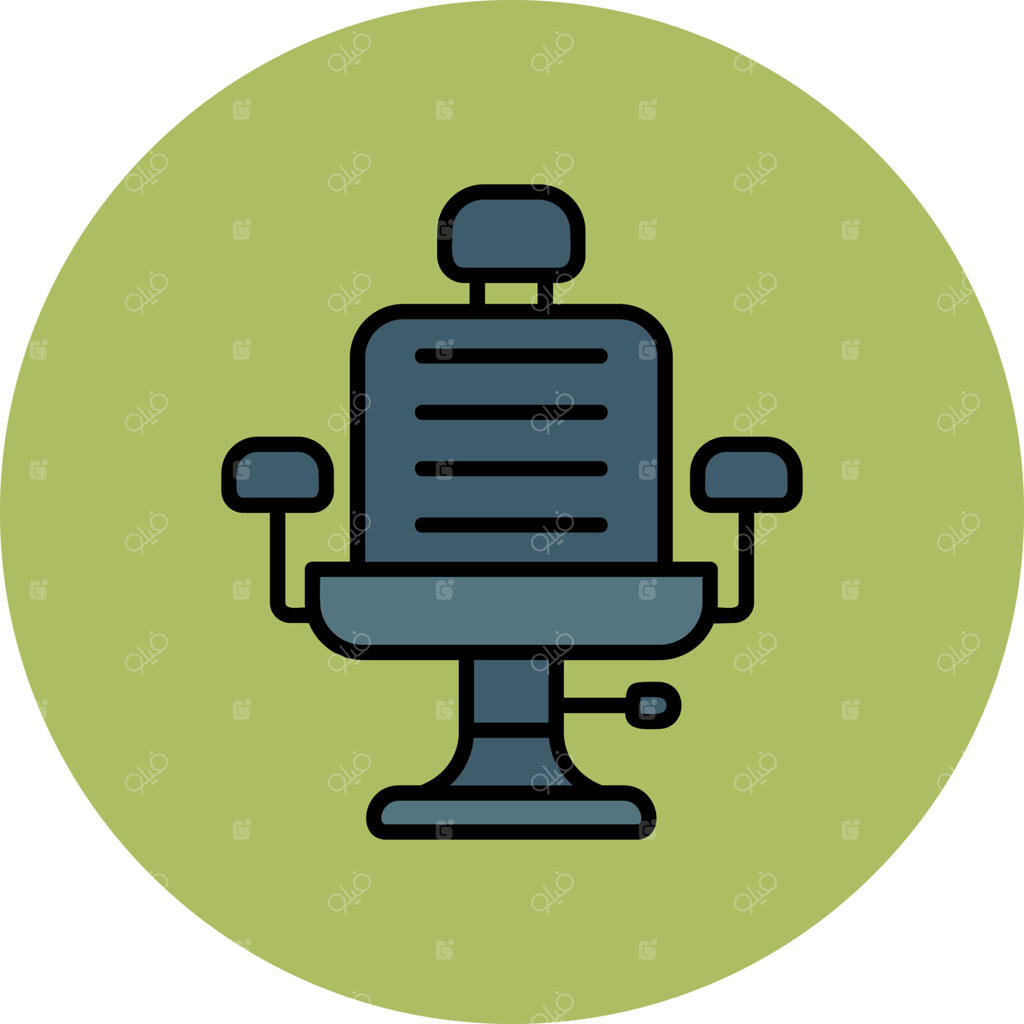 آیکون وکتور صندلی آرایشگاه