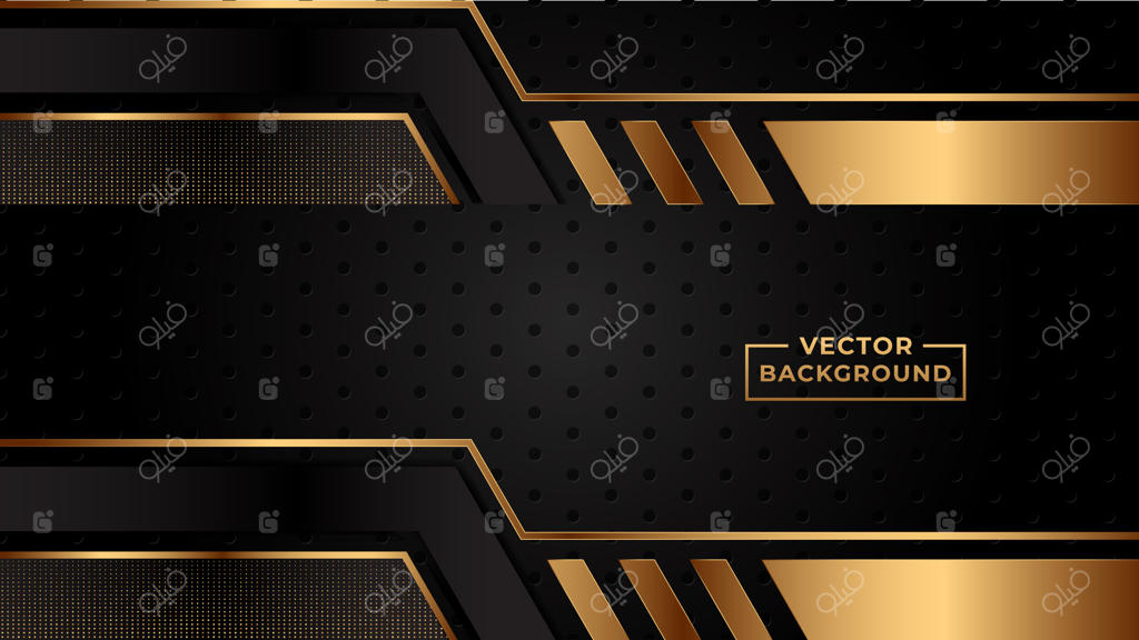 پس‌زمینه انتزاعی گرادینت طلایی