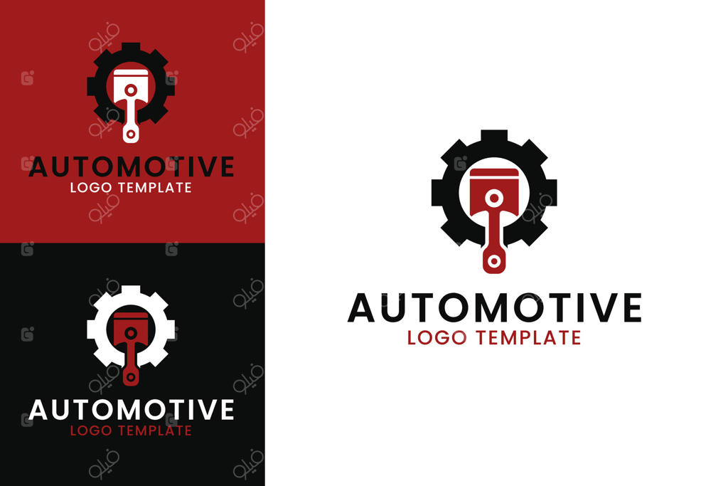 طراحی لوگو و نماد تعمیرگاه مکانیک خودرو مدرن