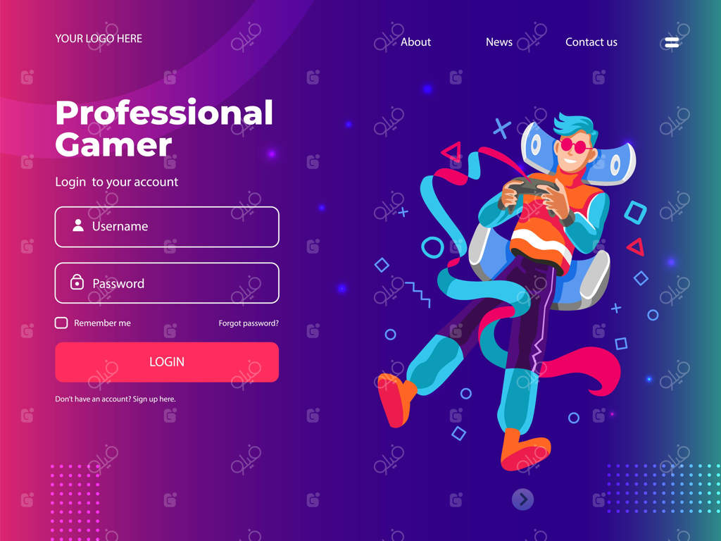 رابطه کاربری دیجیتال برای گیمر حرفه‌ای