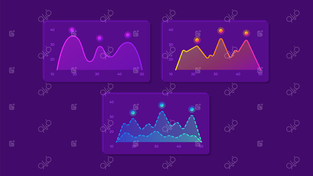 کیت عناصر رابط کاربری نمودارها