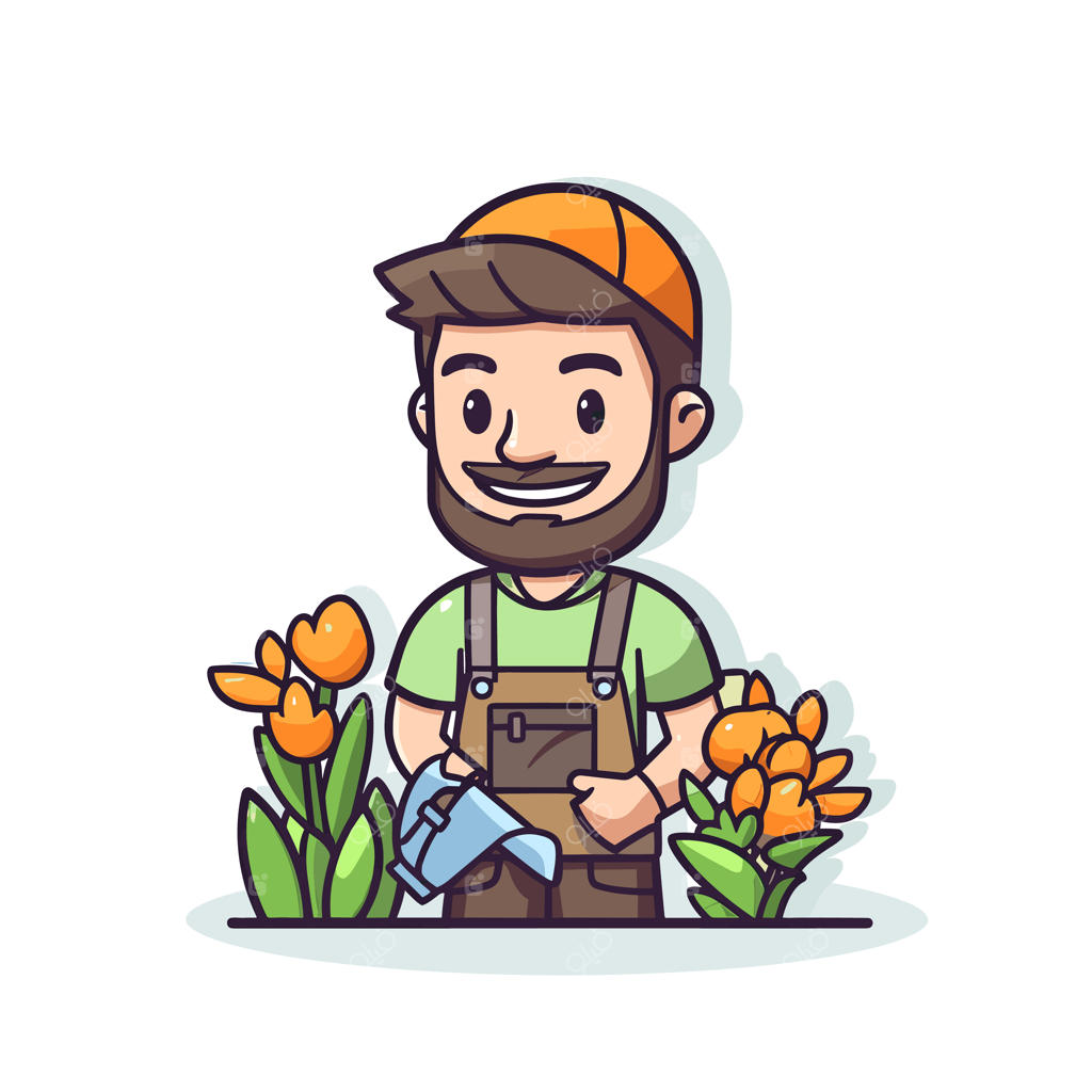 مردی با تخته شاسی و دسته گل