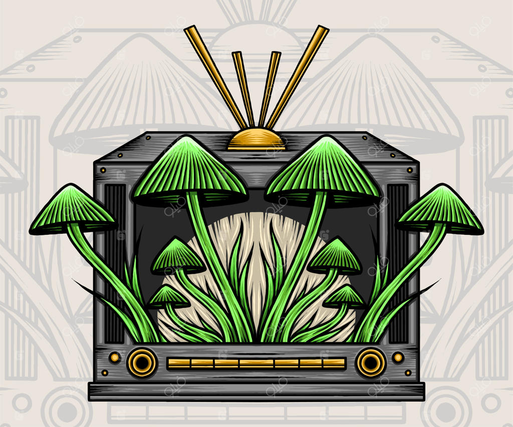 تصویرسازی قارچ در تلویزیون