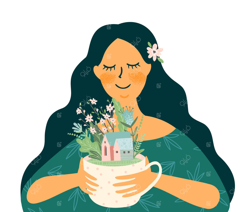 تصویرسازی وکتوری برای روز زمین و مفاهیم محیط زیستی - طراحی برای کارت، پوستر، بنر، و کاربردهای دیگر