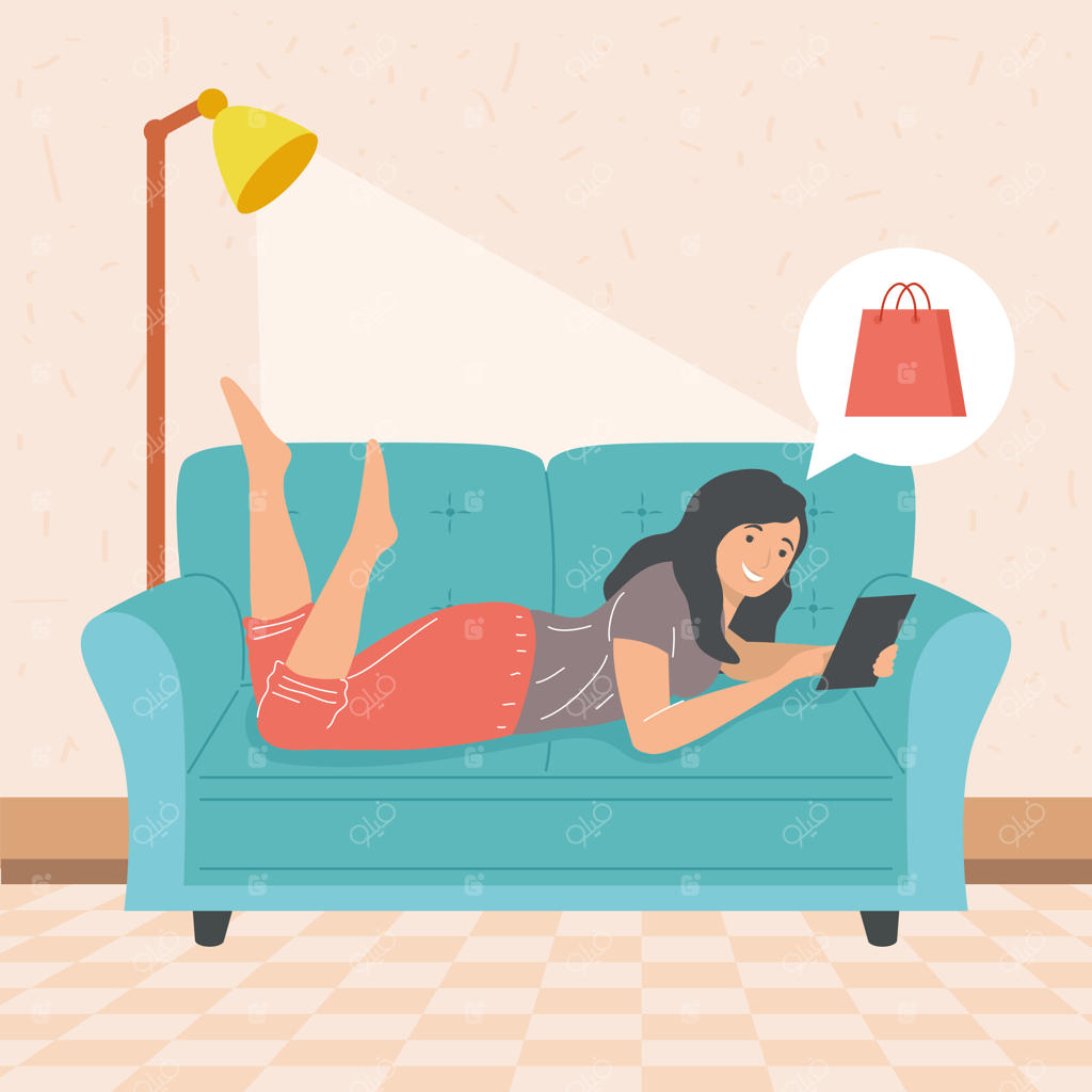 خرید اینترنتی و تجارت الکترونیک زن
