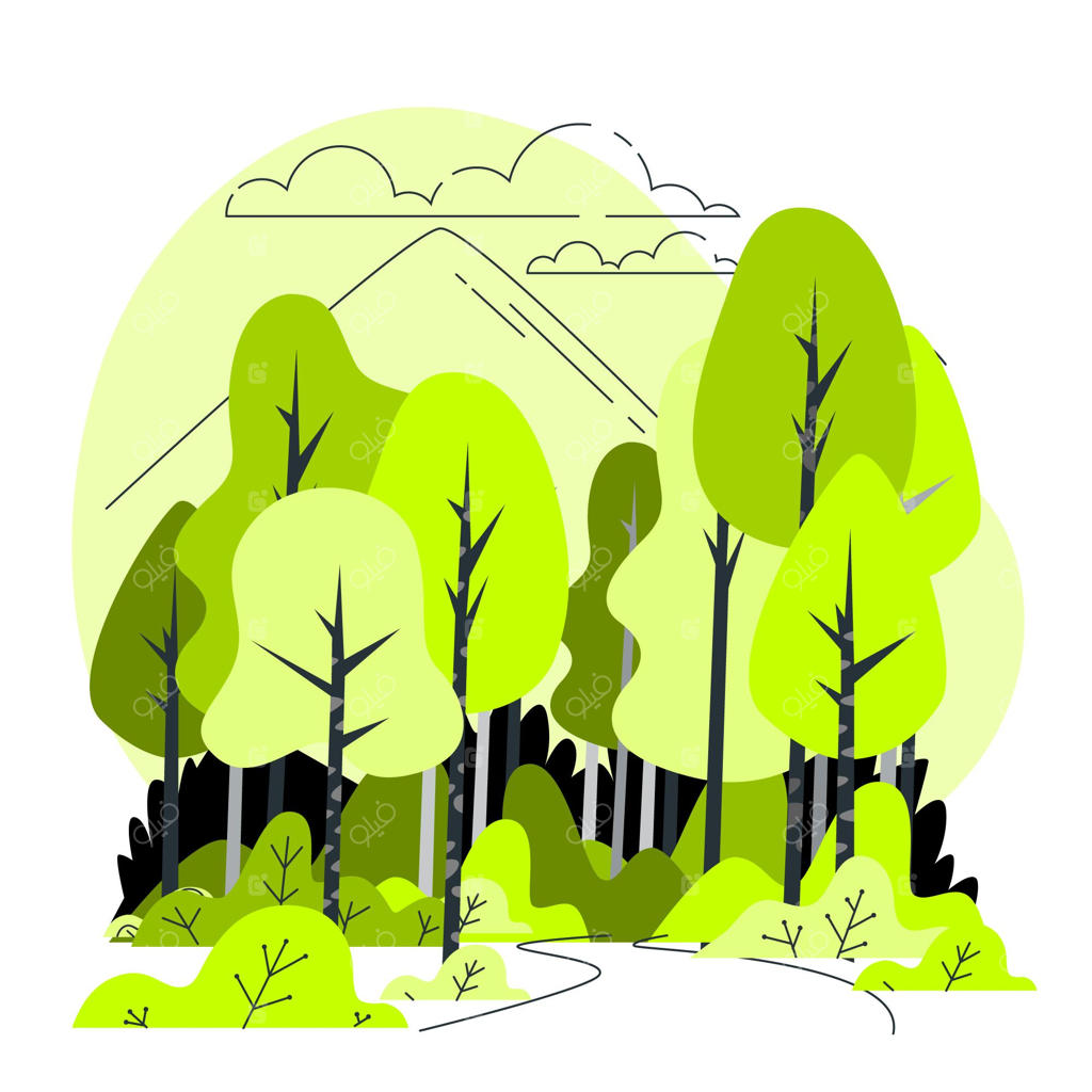 تصویرسازی مفهوم جنگل