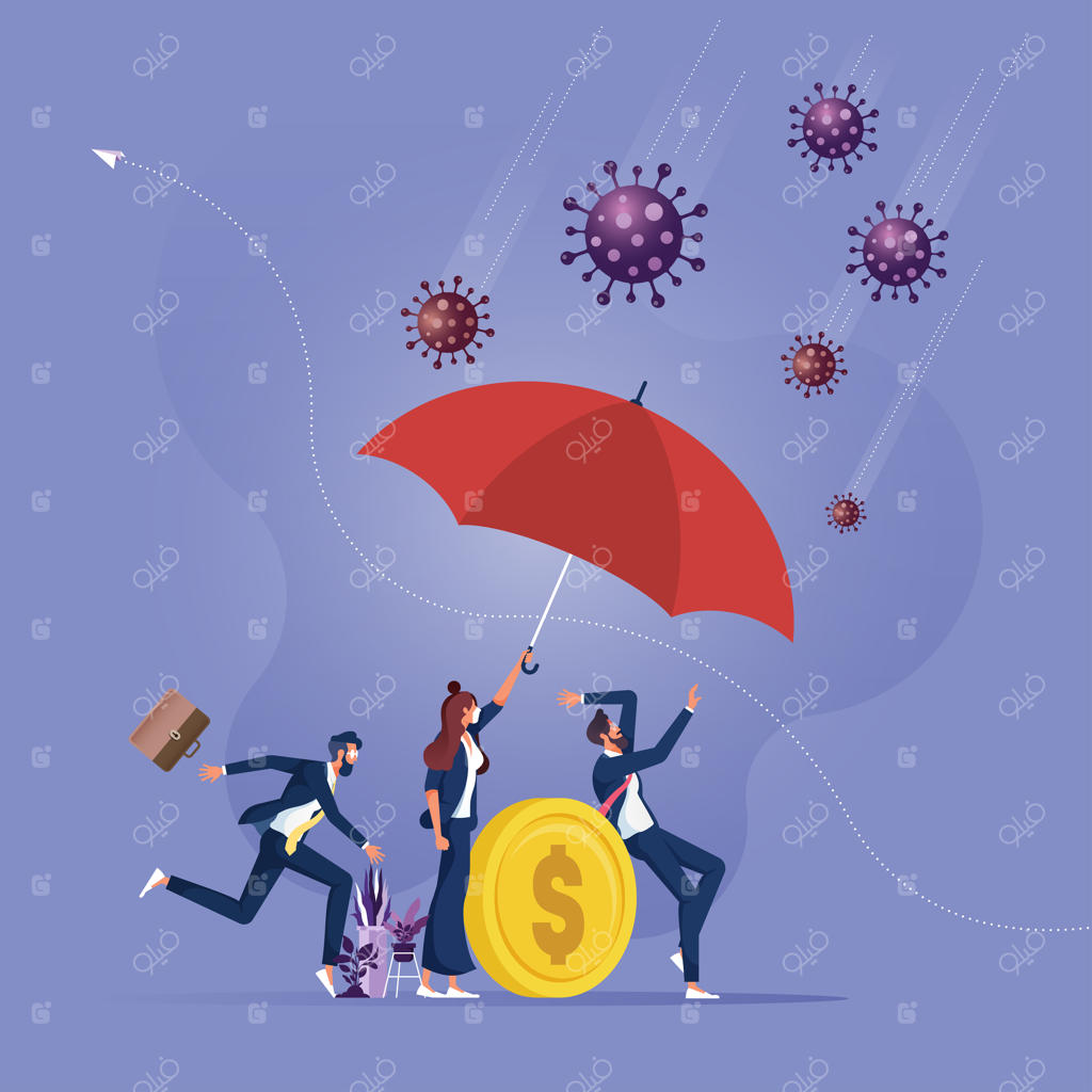 رهبر با چتر محافظ تیمش در برابر ویروس کرونا از کسب‌وکار محافظت می‌کند