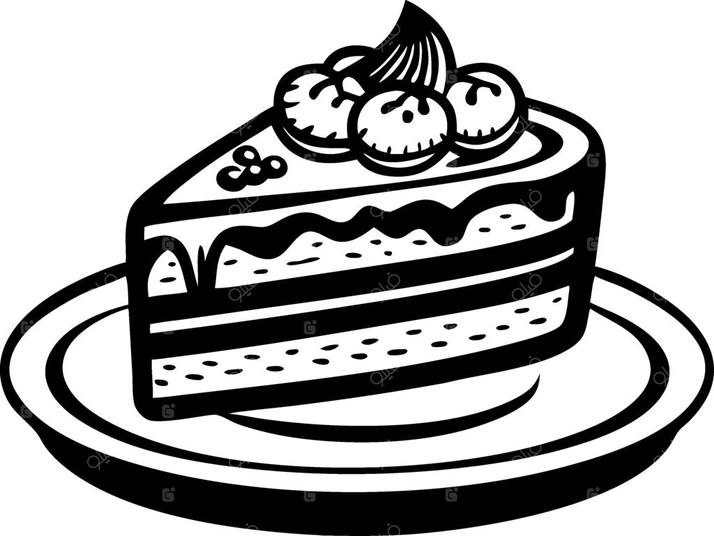 تصویرسازی برش کیک شکلاتی لذیذ برای دسر و پروژه‌های شیرینی‌پزی