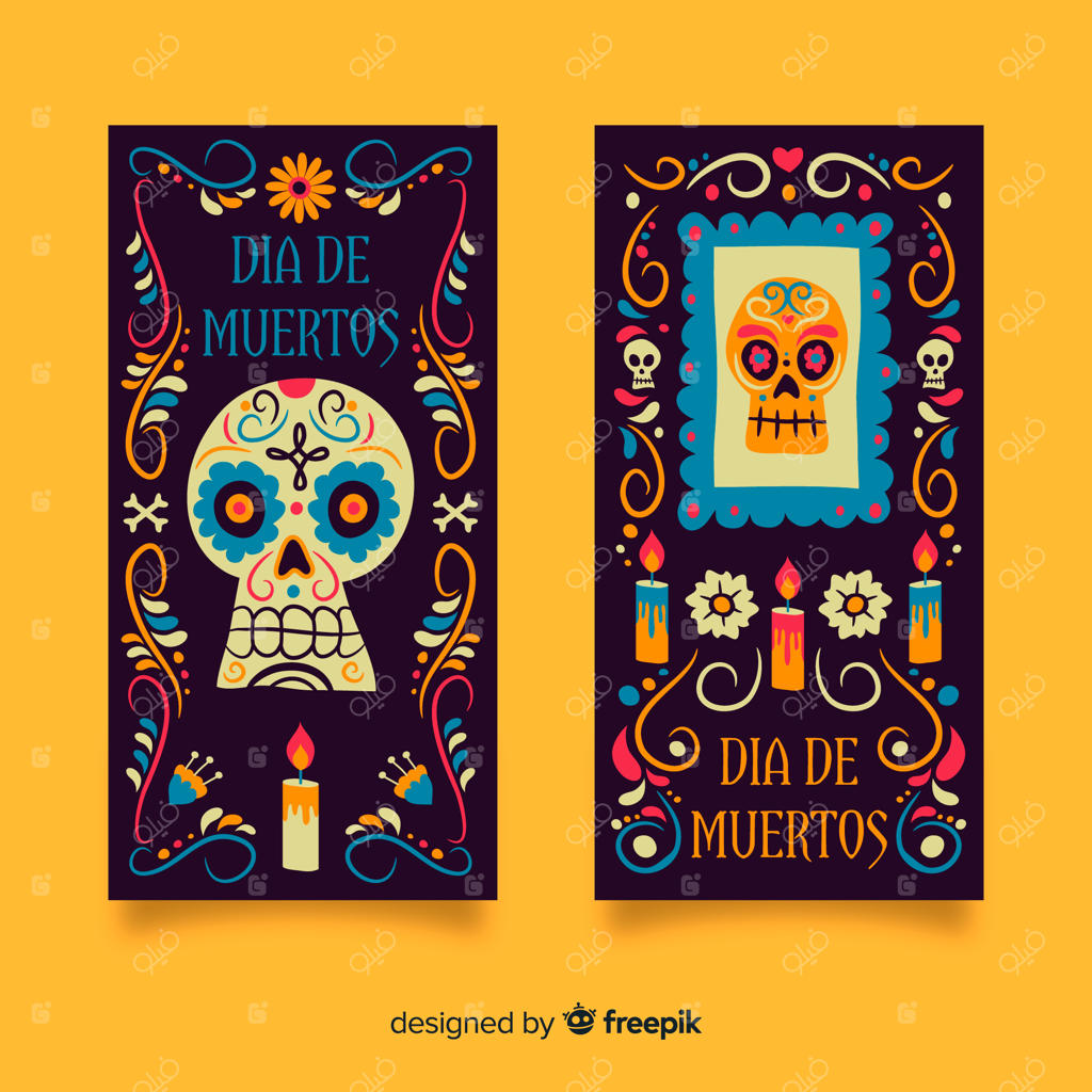 بنرهای دست‌ساز جشن روز مردگان