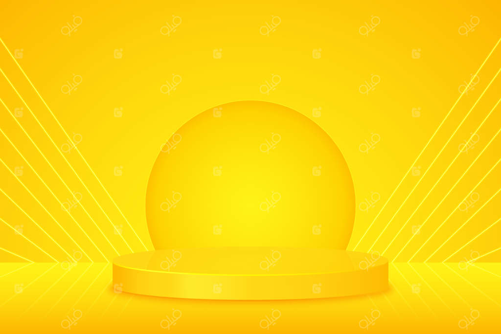 پس‌زمینه نئون زرد واقع‌گرایانه